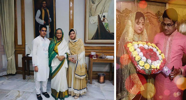 নববধূসহ গণভবনে গিয়ে প্রধানমন্ত্রীর দোয়া নিলেন জাকির