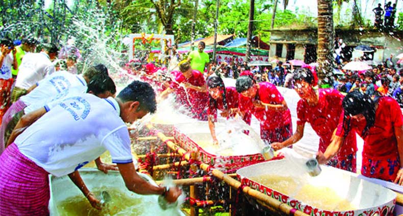 এবার হচ্ছে না মারমাদের ঐতিহ্যবাহী সাংগ্রাই জল উৎসব