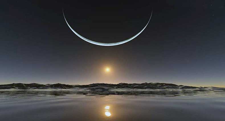 একই দিনে চাঁদ দেখা যায় না কেন?