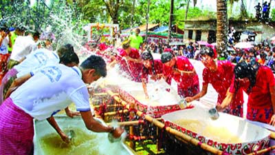 এবার হচ্ছে না মারমাদের ঐতিহ্যবাহী সাংগ্রাই জল উৎসব