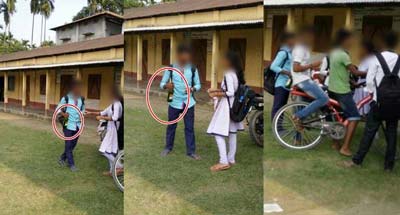 স্কুলের ভিতর ছাত্র-ছাত্রীদের মদ পান নিয়ে তোলপাড়