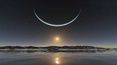 একই দিনে চাঁদ দেখা যায় না কেন?