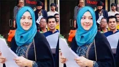 ধানের শীষের পক্ষে প্রচারনায় শেখ হেলালের মেয়ে