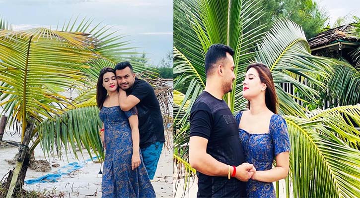 নতুন স্বামীকে নিয়ে নতুন বাসায় মাহি