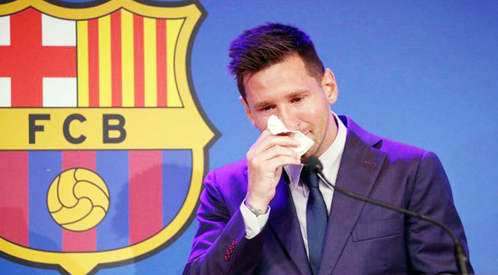 অঝোরে কাঁদলেন মেসি, কাঁদালেন