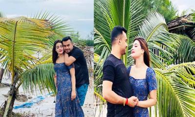 নতুন স্বামীকে নিয়ে নতুন বাসায় মাহি