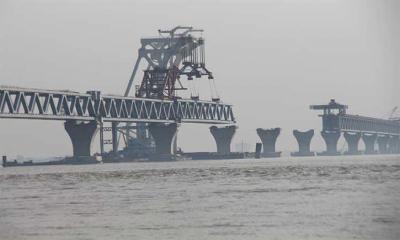 আজ বসতে পারে পদ্মা সেতুর ৩৮তম স্প্যান 