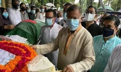 ফকির আলমগীরের মরদেহে আওয়ামী লীগের শ্রদ্ধা