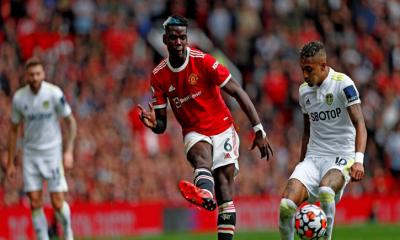 লিডসের জালে ম্যানচেস্টার ইউনাইটেডের গোলবন্যা 