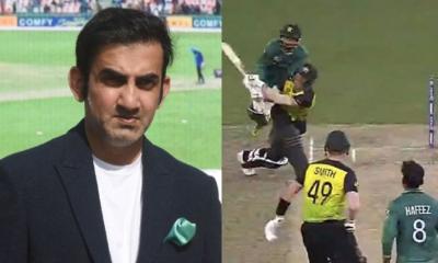 পাকিস্তানের বিপক্ষে ওয়ার্নারের কাণ্ডে ক্ষুব্ধ গম্ভীর