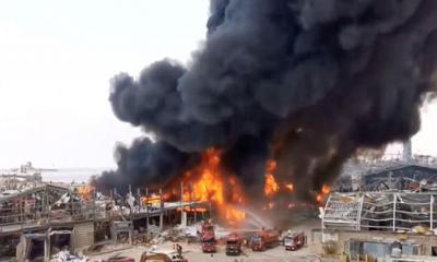 রূপগঞ্জে চামড়া কারখানায় ভয়াবহ আগুন