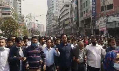 রাজধানীতে বিএনপির বিক্ষোভ মিছিল