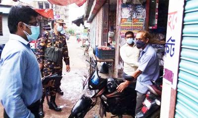 কঠোর বিধিনিষেধের ষষ্ঠ দিনে ফেনীতে ৩৪২ জনের জরিমানা