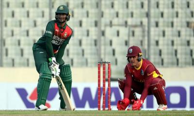 উইন্ডিজদের বিশাল রানের টার্গেট দিল বাংলাদেশ
