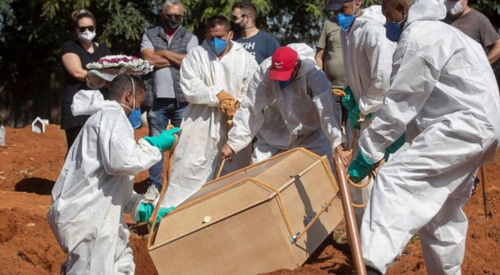 আগের সব রেকর্ড ভাঙল ব্রাজিল, করোনায় একদিনে মৃত্যু ৪২১১