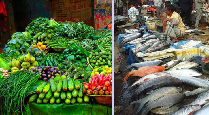 সবজির বাজার অপরিবর্তিত, মাছের দাম চড়া