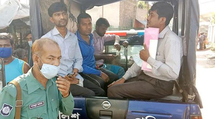 মাস্ক পরা নিশ্চিত করতে অভিযান শুরু, আটক ২৫