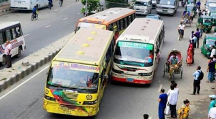 রাজধানীতে দুই বাসের প্রতিযোগিতায় প্রাণ গেল কলেজ ছাত্রের