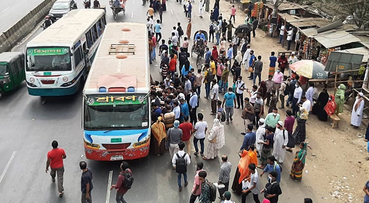 ভাড়া দ্বিগুণ হলেও স্বাস্থ্যবিধির বালাই নেই গণপরিবহনে