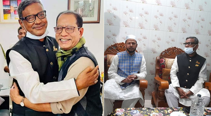 বিএনপি-জামায়াত প্রার্থীর বাসায় মিষ্টি নিয়ে কাদের মির্জা