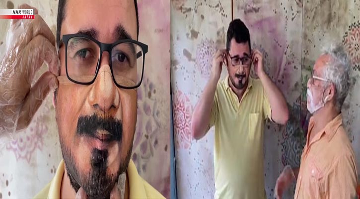 হুবহু নিজের চেহারার মাস্ক (ভিডিও)