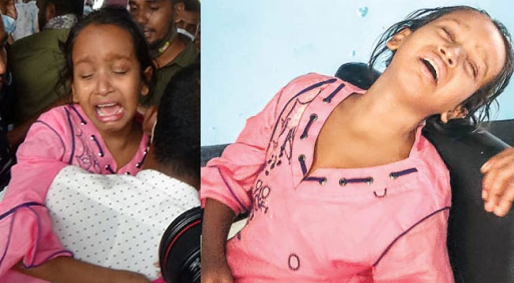 মা-বাবা, দুই বোনকে হারিয়ে থামছে না শিশু মিমের কান্না