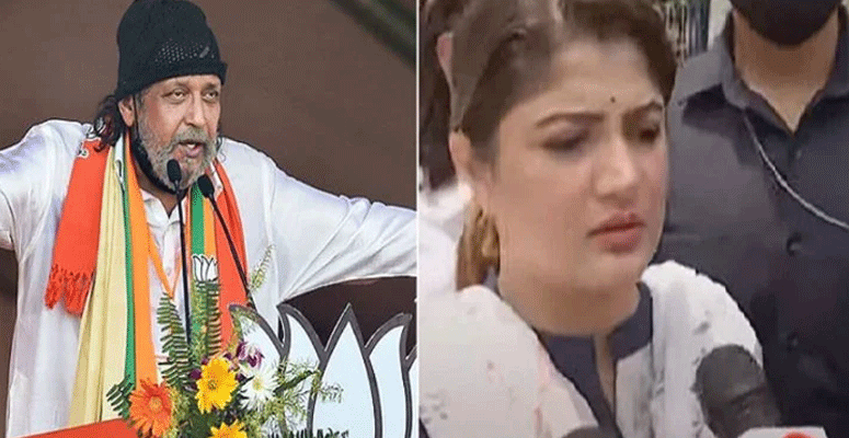 শ্রাবন্তীর নেতৃত্বে থানা ঘেরাও, বাতিল মিঠুনের রোড শো