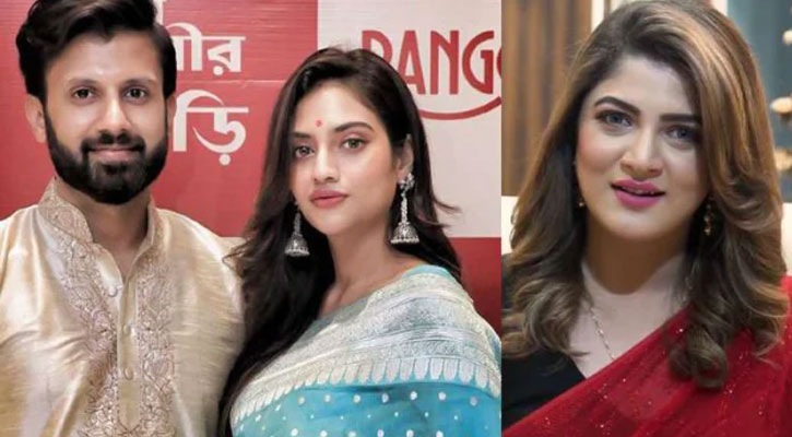 ‘নতুন পথে’ নুসরাতের স্বামী, সঙ্গী শ্রাবন্তী