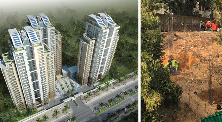 পাহাড় কেটে নির্মাণ হচ্ছে ‘কনডোমিনিয়াম গ্রিন পার্ক’