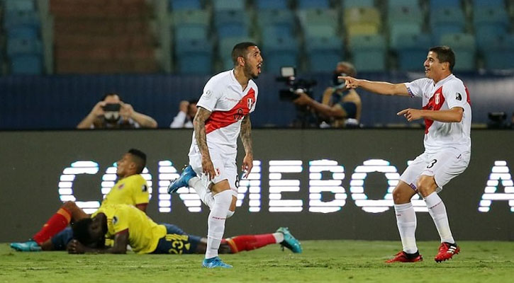 আত্মঘাতী গোলে পেরুর বিপক্ষে কলম্বিয়ার হার