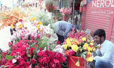 ফুলবাড়ীতে ফুল ব্যবসায় ধস
