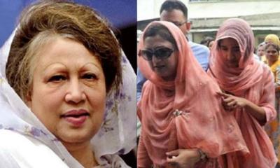 খালেদা জিয়ার পাশে দাঁড়ালেন দুই নাতনি