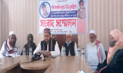 সাংবাদিক মুজাক্কির হত্যার বিচারের দাবিতে পরিবারের সংবাদ সম্মেলন