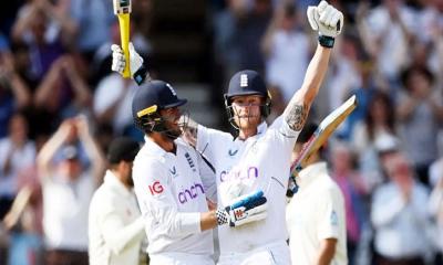 স্টোকস-বেয়ারেস্টোর তাণ্ডবে ইংল্যান্ডের অবিশ্বাস্য জয়