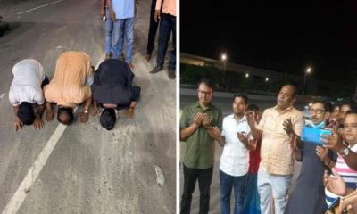 পদ্মা সেতুর সড়কে চুম্বন করলেন এমপি অপু