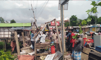 সেনবাগে অবৈধ স্থাপনা উচ্ছেদ