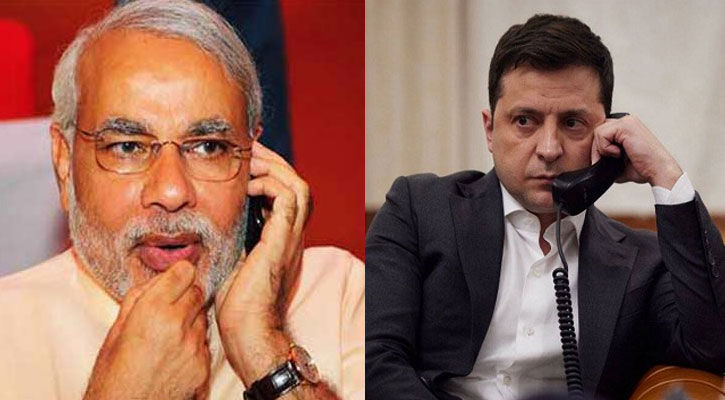 ৩৫ মিনিটের ফোনালাপ, যা বললেন মোদি-জেলেনস্কি