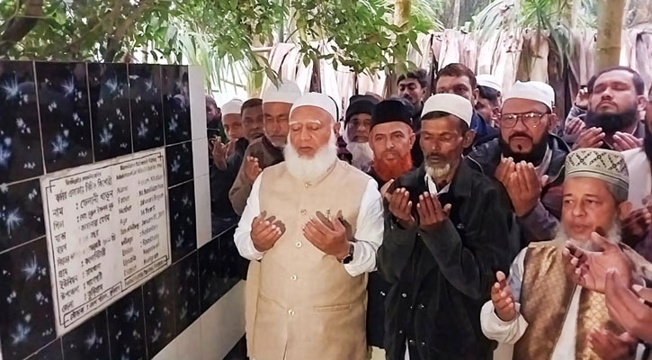 ফেলানী খাতুনের কবর জিয়ারত করে বিচারের আশ্বাস জামায়াতের আমীরের