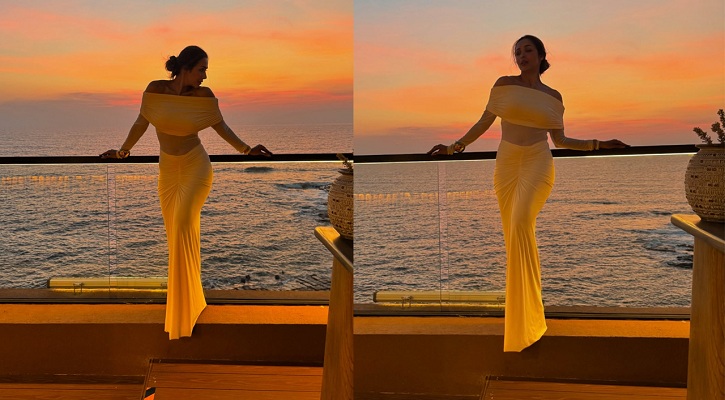 সমুদ্রের ধারে মোহনীয় লুকে মালাইকা