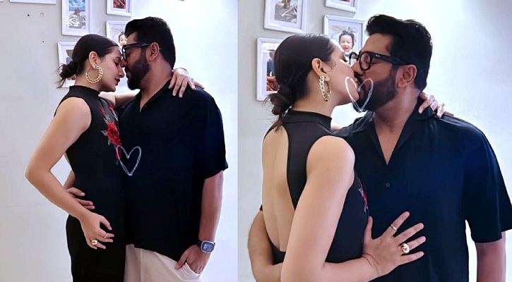 প্রকাশ্যে চুম্বনের ছবি, ট্রলের মুখে রাজ-শুভশ্রী