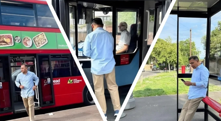 লোকাল বাসে তারেক রহমান, নেটিজেনদের প্রশংসায় ভাসছেন