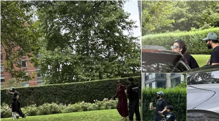 নিউইয়র্কে ছেলেকে নিয়ে ঘুরে বেড়াচ্ছেন শাকিব-বুবলী