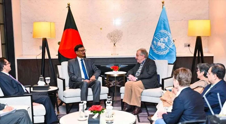 পররাষ্ট্র উপদেষ্টার সঙ্গে জাতিসংঘ মহাসচিবের বৈঠক 