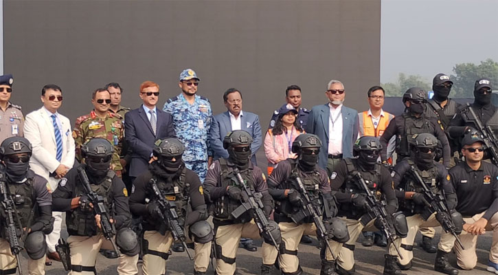 রাজশাহী বিমানবন্দরে ঝুঁকি মোকাবেলায় যৌথ নিরাপত্তা মহড়া