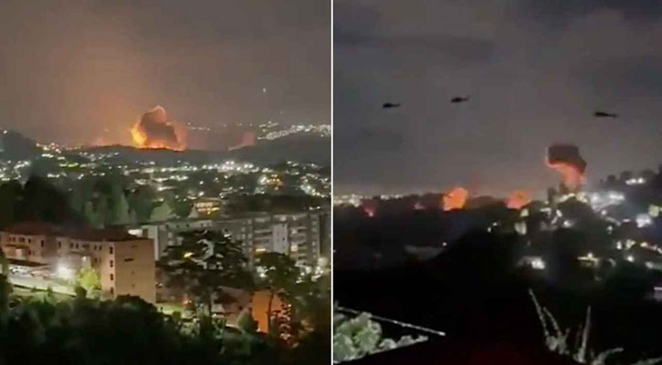 ভেনেজুয়েলায় একাধিক বিস্ফোরণ, মার্কিন হামলার ইঙ্গিত