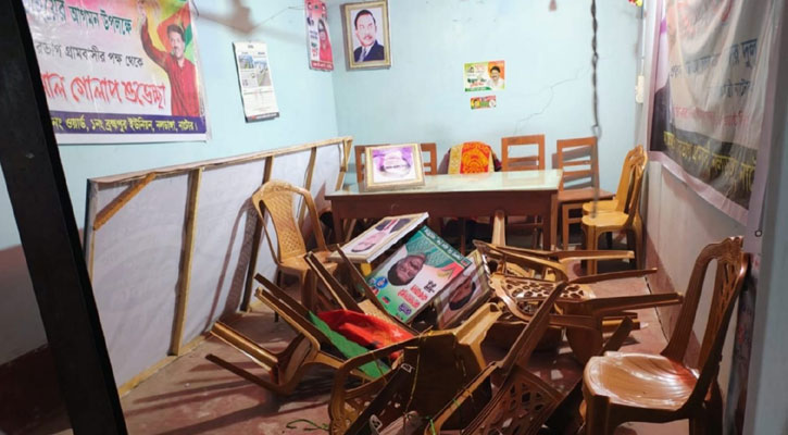 নাটোরে বিএনপি কার্যালয়ে ভাঙচুরের অভিযোগ অ.লীগের বিরুদ্ধে