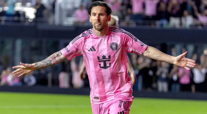 দুই সপ্তাহ পর মাঠে নেমে দুই মিনিটেই মেসির গোল