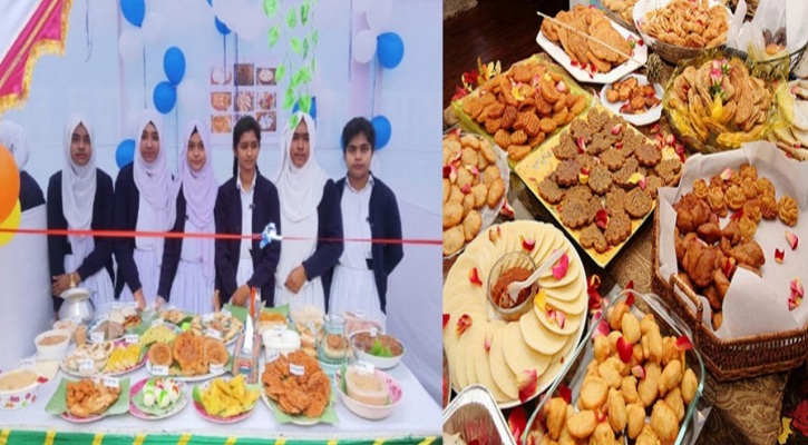 ৮১ প্রকার বাহারি পিঠা নিয়ে শিক্ষার্থীদের পিঠা উৎসব 