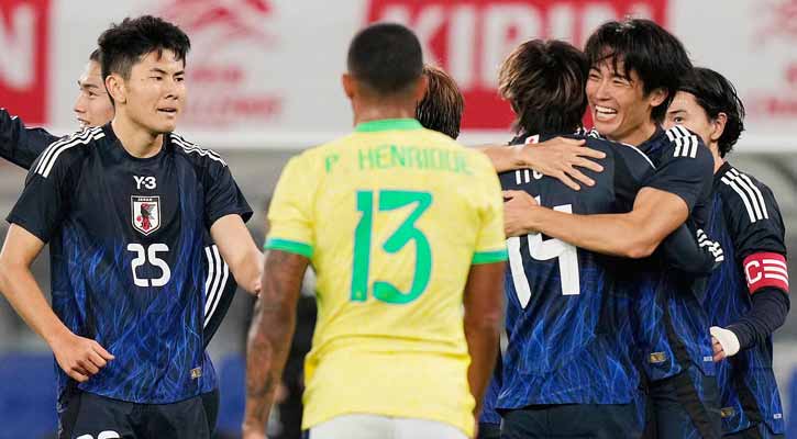 ব্রাজিলকে হারিয়ে জাপানের স্মরণীয় জয়