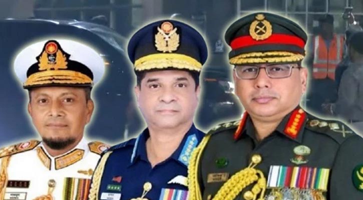 খালেদা জিয়াকে দেখতে হাসপাতালে গেলেন তিন বাহিনী প্রধান 